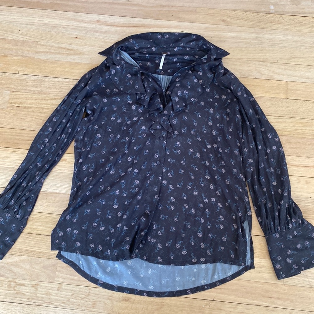 Free people floral blouse